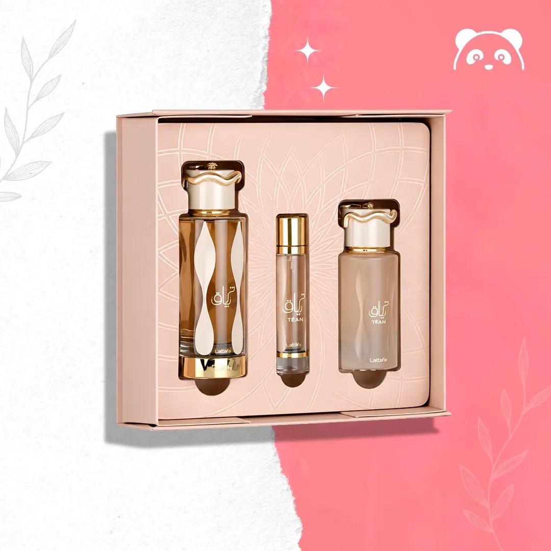 Lattafa Teriaq zestaw perfum EDP 100 ml + 12 ml i mgiełka do włosów 50 ml - Zestawy perfum