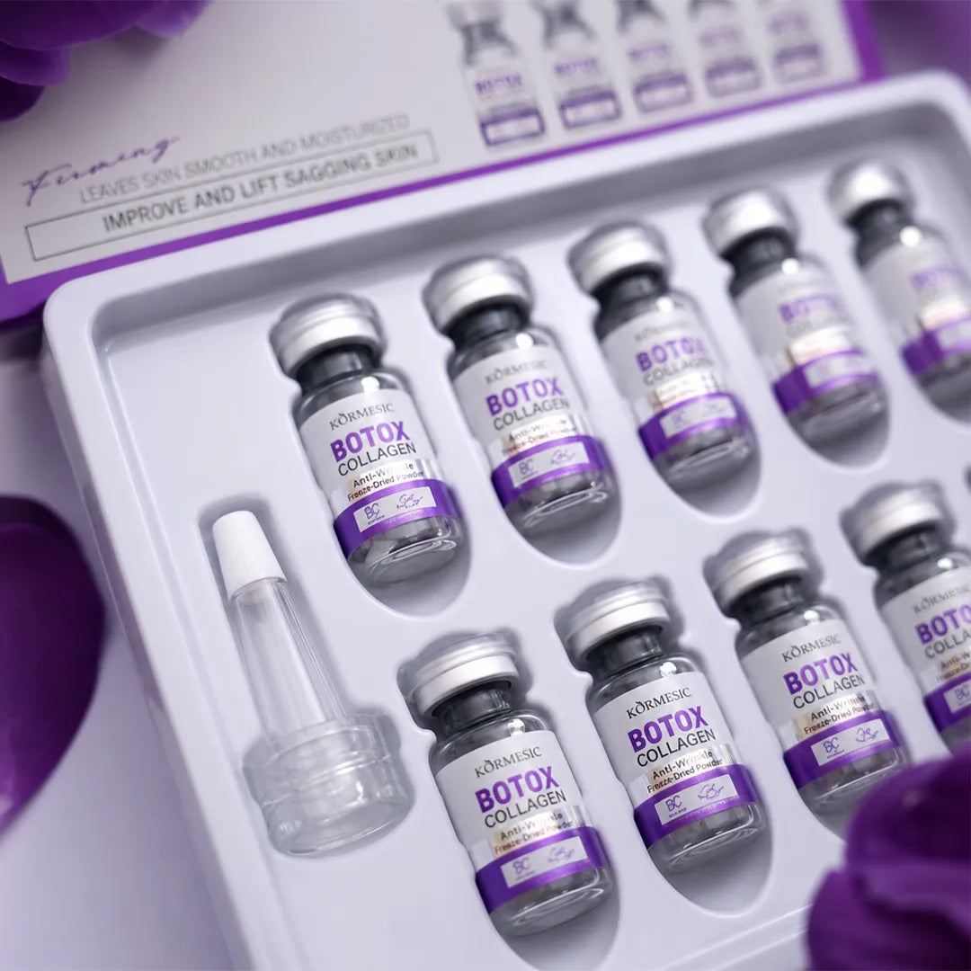 Zestaw przeciwzmarszczkowy do twarzy w ampułkach liofilizowanych – Botox Collagen 5 + 5 szt.