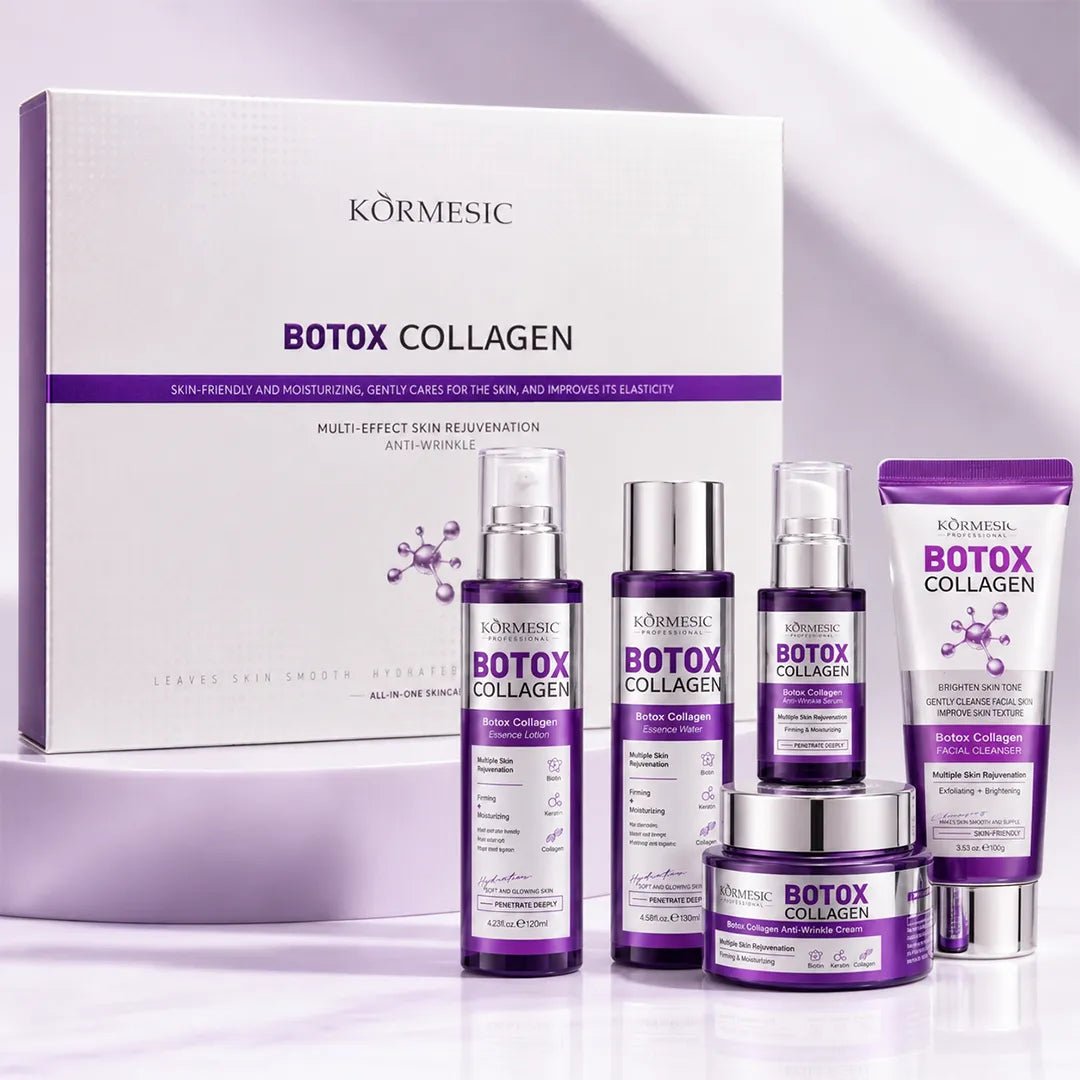 Zestaw do pielęgnacji twarzy Kormesic Botox Collagen 5D – przeciwzmarszczkowa pielęgnacja, 5 produktów