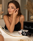 Eyeliner żelowy Miss Royal Long Wear Gel Eyeliner – wodoodporna kreska, 2 kolory + 2 pędzelki