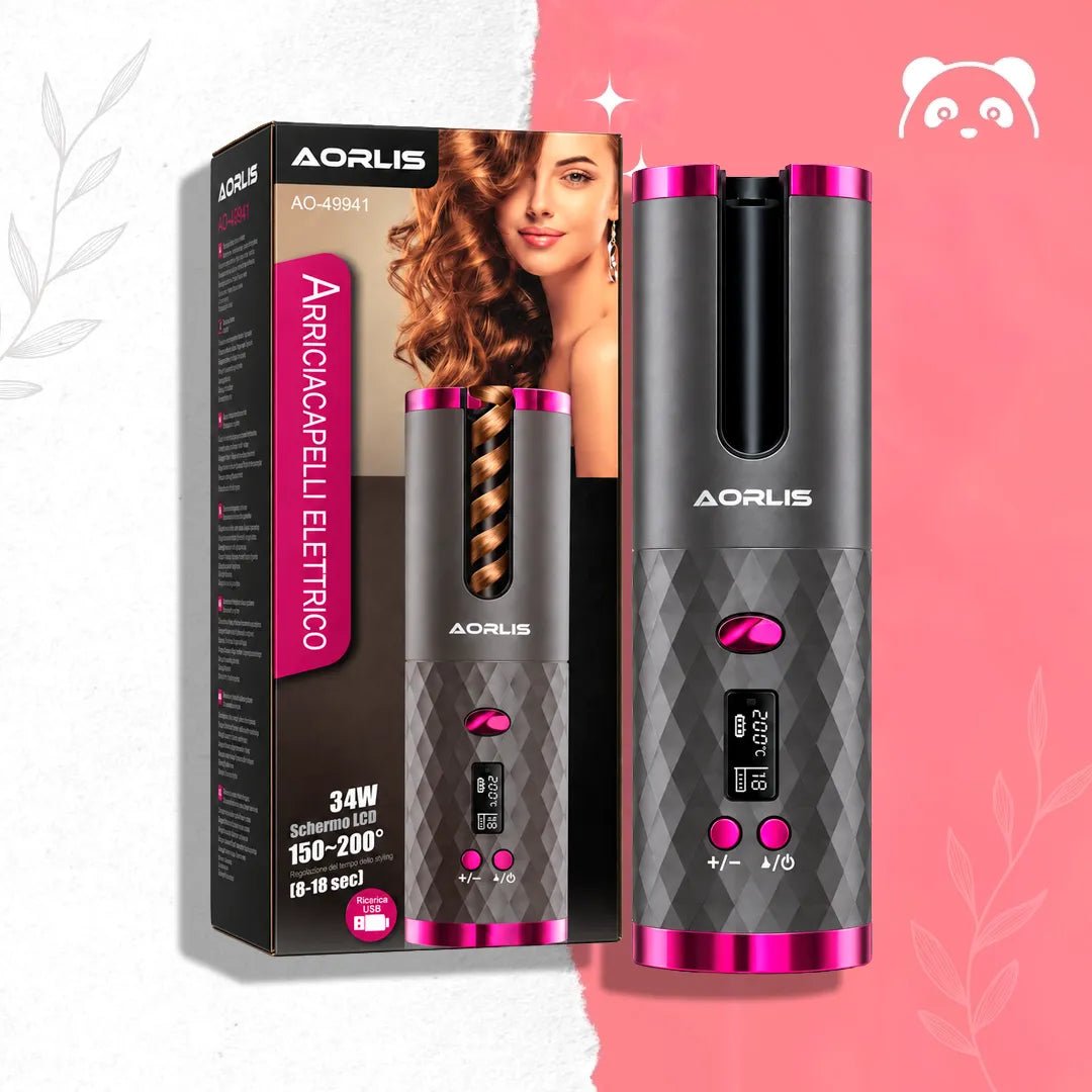 AORLIS AO-49941 – automatyczna lokówka bezprzewodowa z powłoką ceramiczną - Suszarko-stylery do włosów