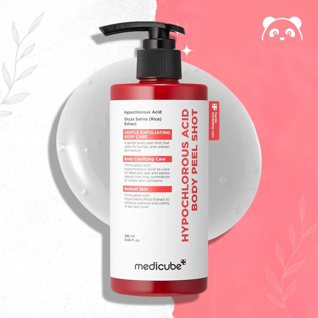 Medicube Body Peel Shot – serum złuszczające do ciała z kwasem podchlorawym, 280 ml - Peelingi do ciała
