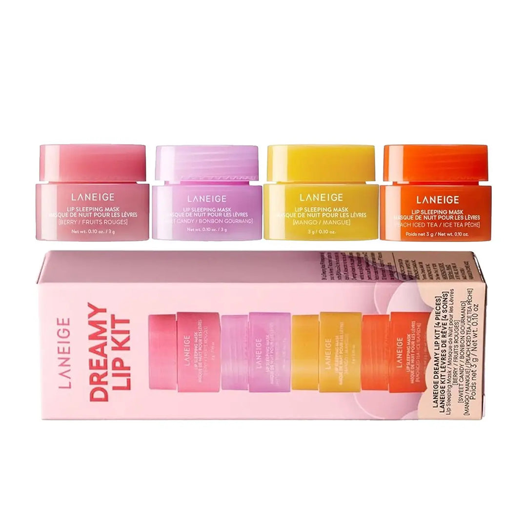 Zestaw masek do ust Laneige Dreamy Lip Kit – 4 mini maski nocne do pielęgnacji ust