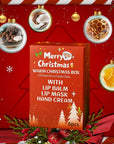 Zestaw świąteczny Warm Christmas Box – balsamy do ust, kremy do rąk i stóp (6 elementów)