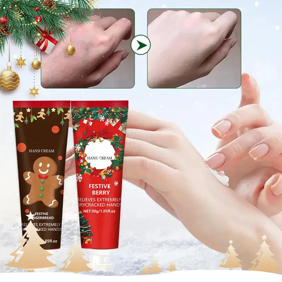 Zestaw świąteczny Warm Christmas Box – balsamy do ust, kremy do rąk i stóp (6 elementów)