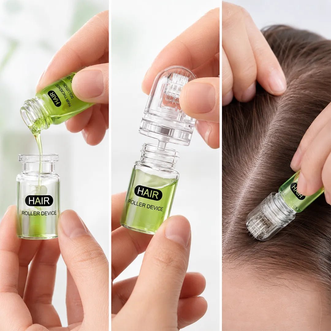 Zestaw mikroigłowy do włosów Microneedle Hair – serum zagęszczające i aplikatory, 30 ml