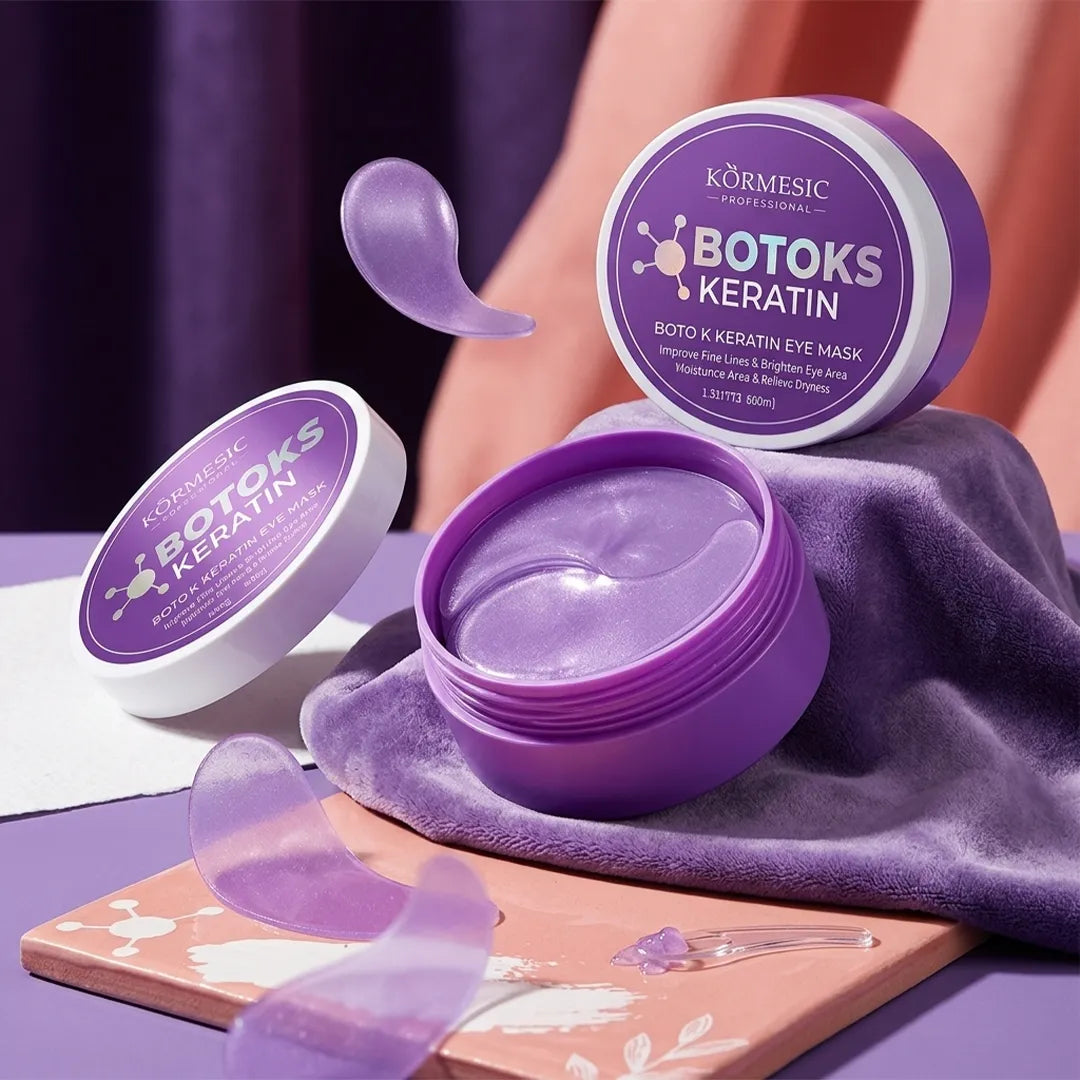 Zestaw pod oczy Kormesic – płatki pod oczy Botoks Keratin 60 szt. + stick pod oczy Botoks Collagen 5 g
