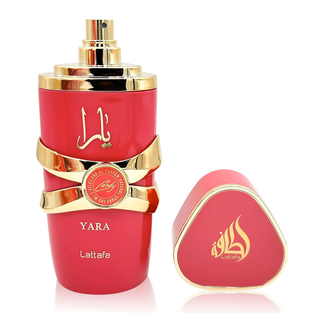 Zestaw Yara: perfumy + dezodorant + mgiełka do włosów (różowy lub czerwony)