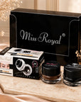Eyeliner żelowy Miss Royal Long Wear Gel Eyeliner – wodoodporna kreska, 2 kolory + 2 pędzelki