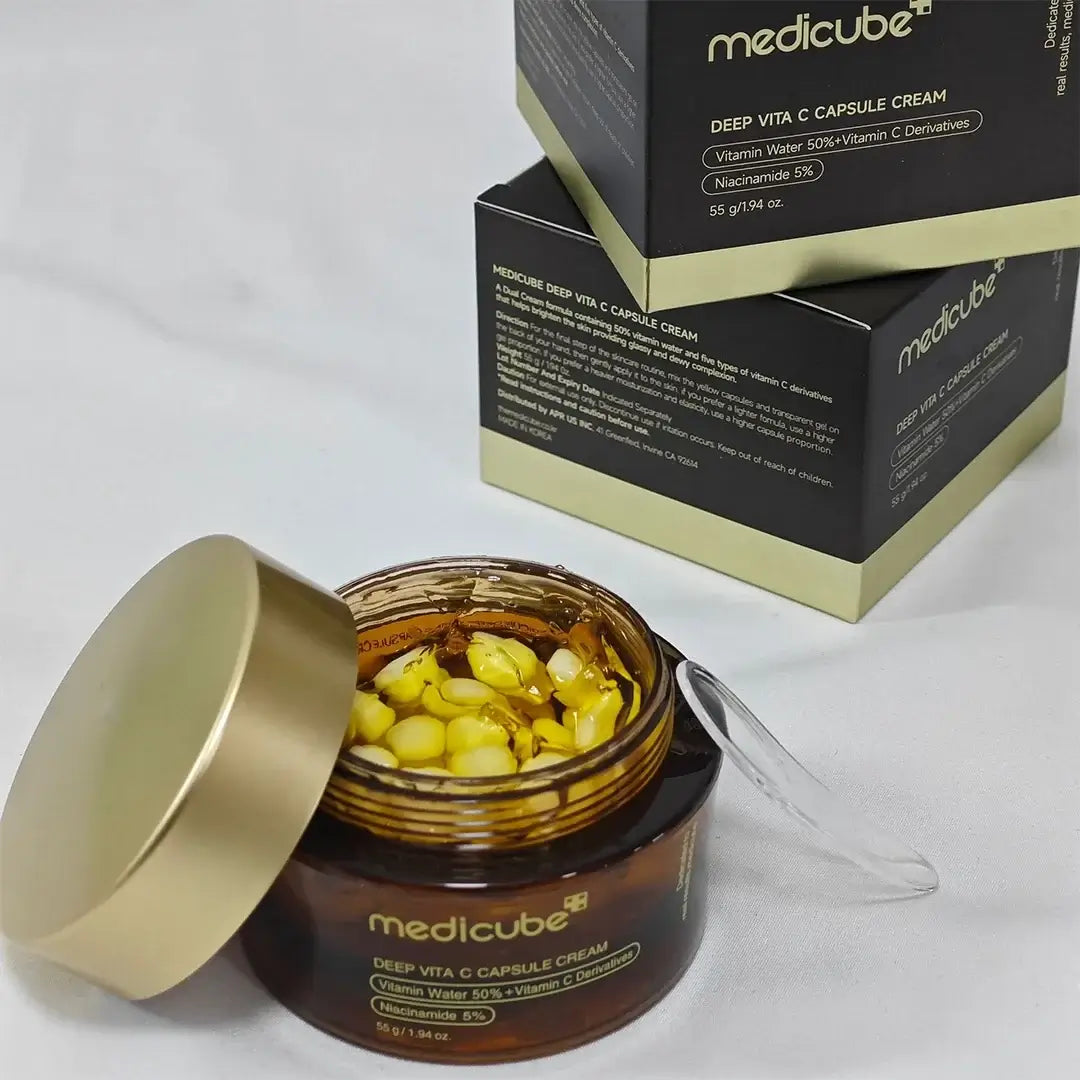 Krem do twarzy z kapsułkami witaminowymi – Mediacube Deep Vita C 55 g