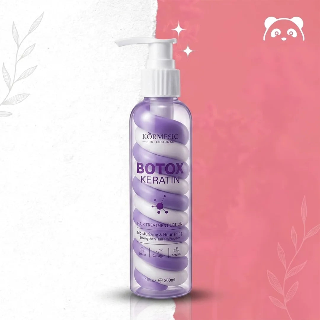 Lotion do włosów Kormesic Botox Keratin – wygładzenie, nawilżenie i regeneracja, 200 ml