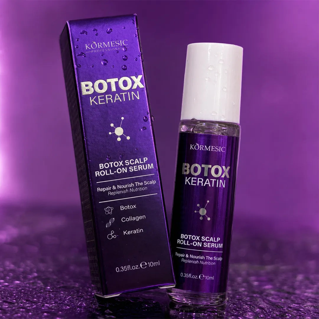 Serum roll-on do skóry głowy z keratyną i kolagenem – Kormesic Botox Keratin 10 ml