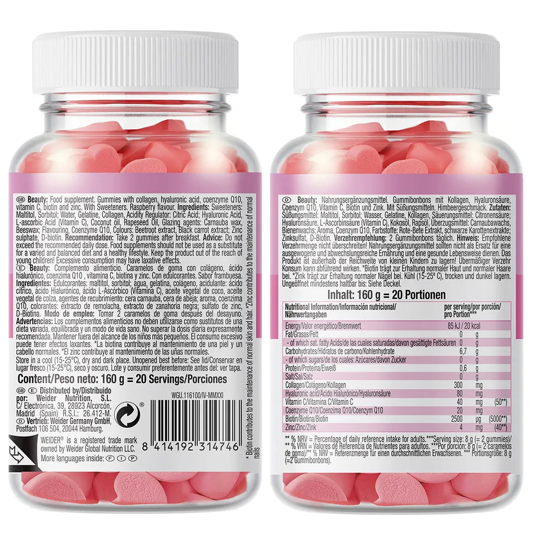 Żelki beauty na włosy, skórę i paznokcie – Beauty Gummies, 40 szt.