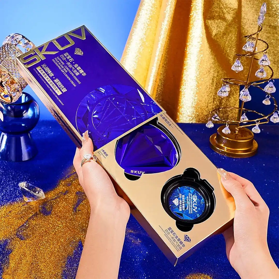 Cushion z lusterkiem, gąbeczką do aplikacji i dodatkowym wkładem + tusz w prezencie🎁