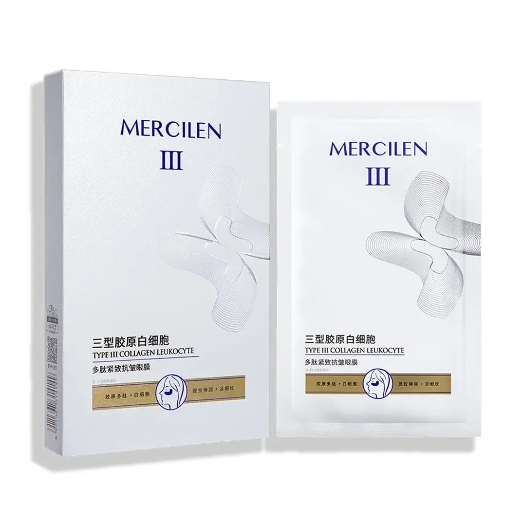MERCILEN kolagenové oční náplasti pro rychlou hydrataci a vyhlazení