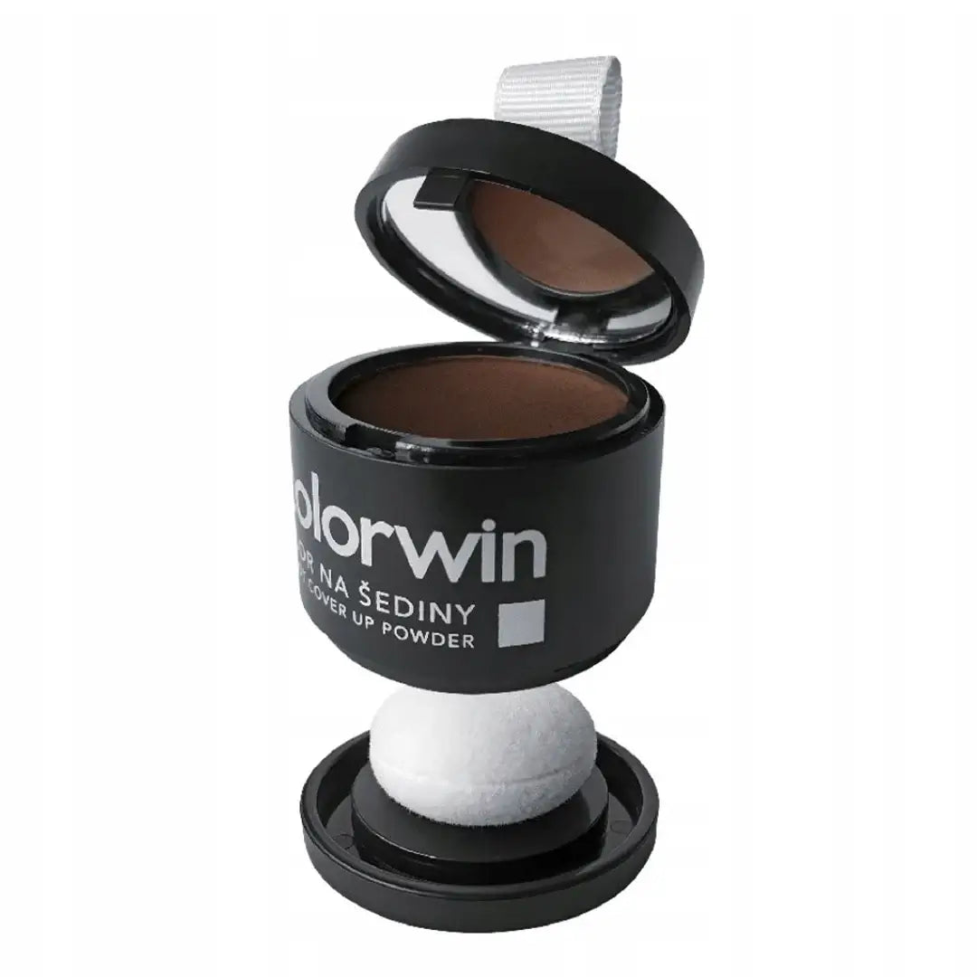 Puder korygujący do włosów — maskuje siwiznę, zakola, odrosty i przedziałki