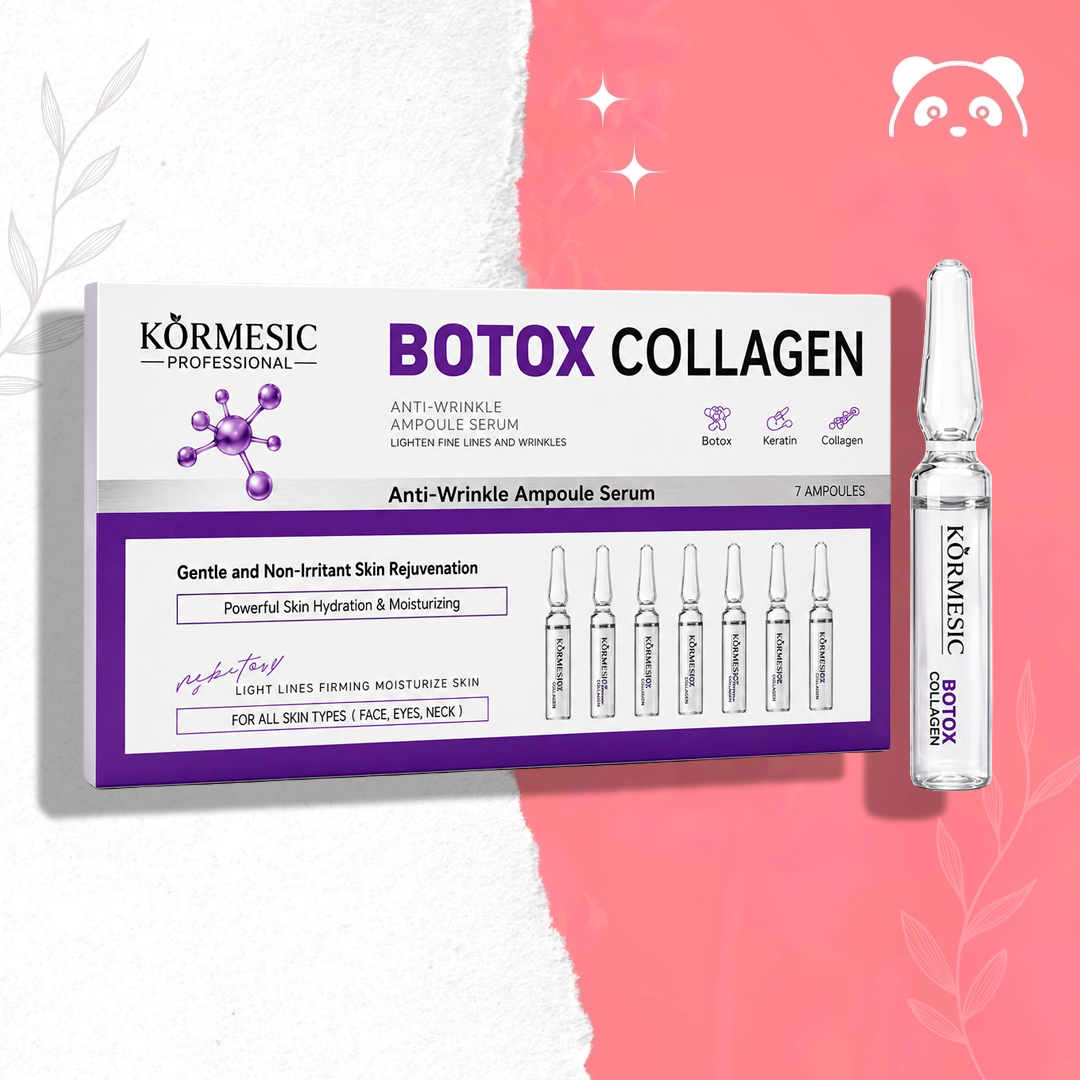Serum do twarzy w ampułkach Kormesic Botox Collagen – 7 ampułek
