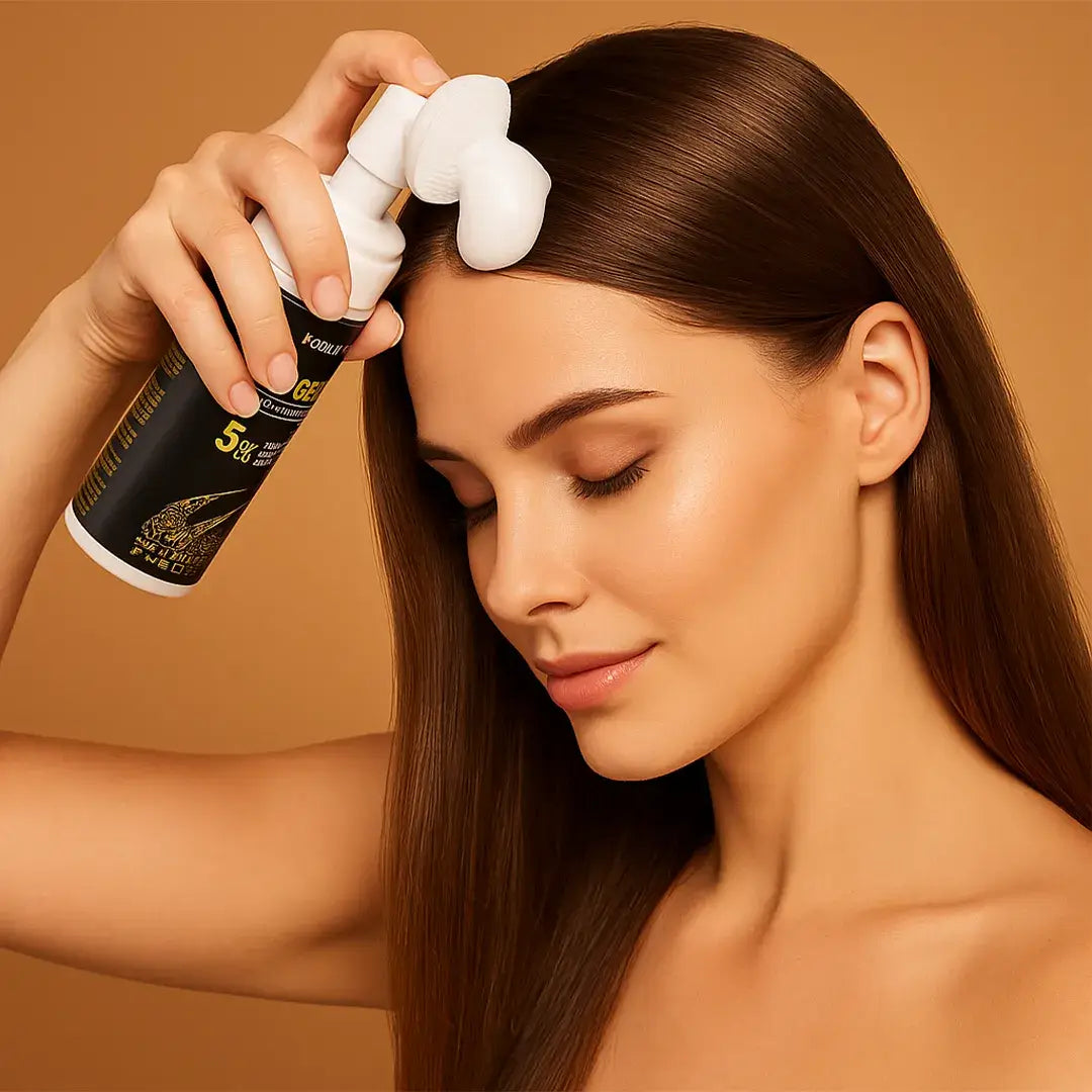 Oczyszczająca pianka do skóry głowy z 5% minoksydylem i biotyną – Kormesic, 150 ml