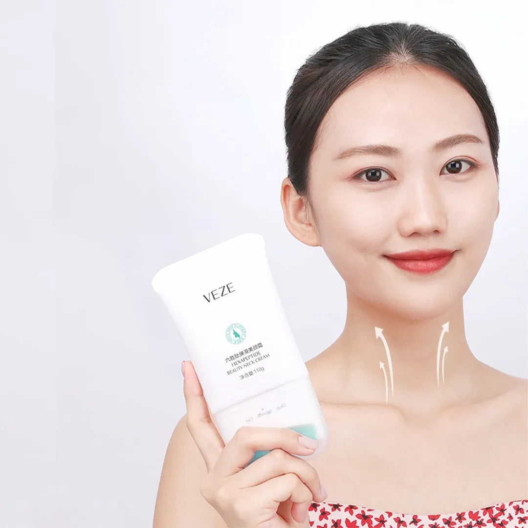 Silný krém na krk proti vráskám s masážním prvkem