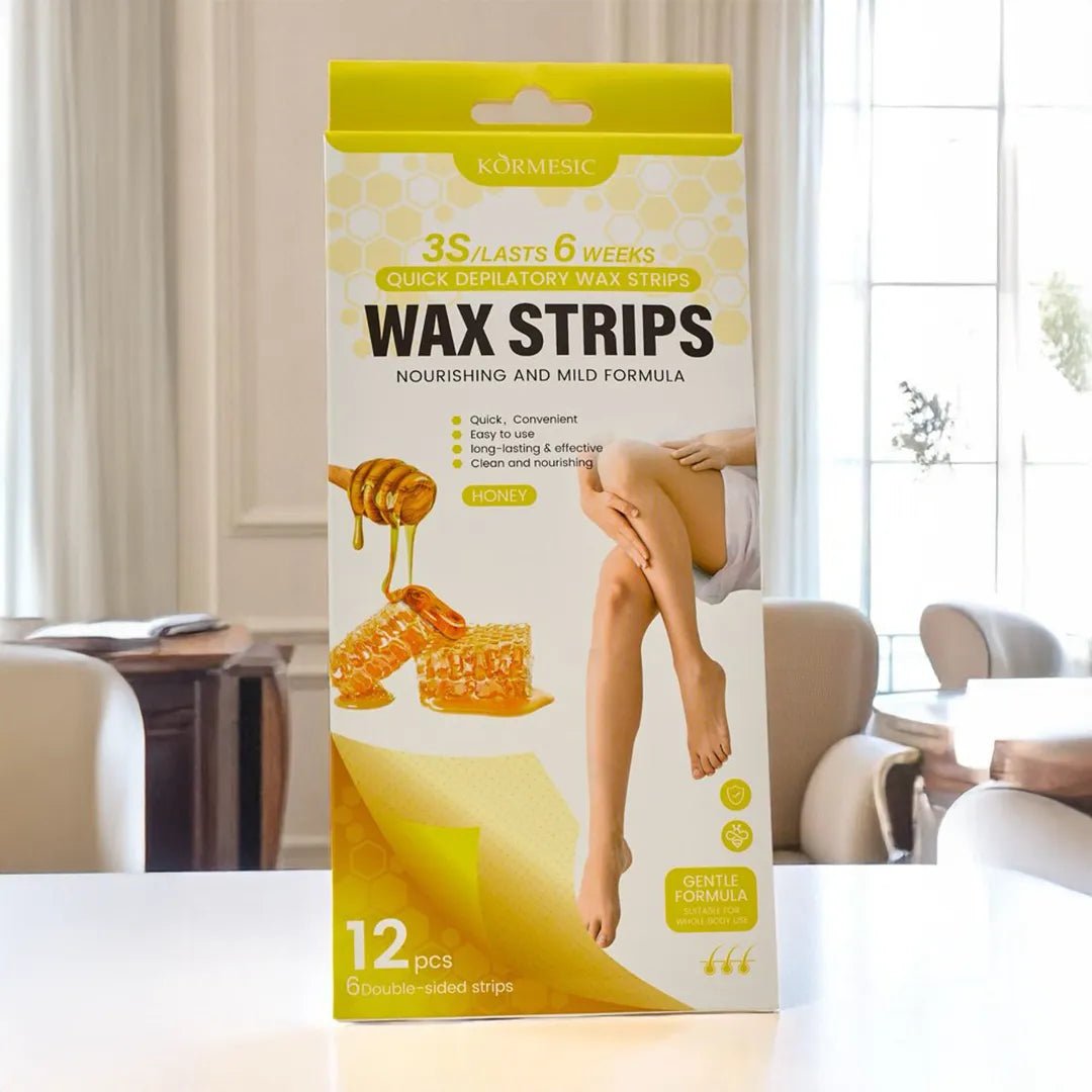 Woskowe paski do depilacji z miodem – 12 szt.