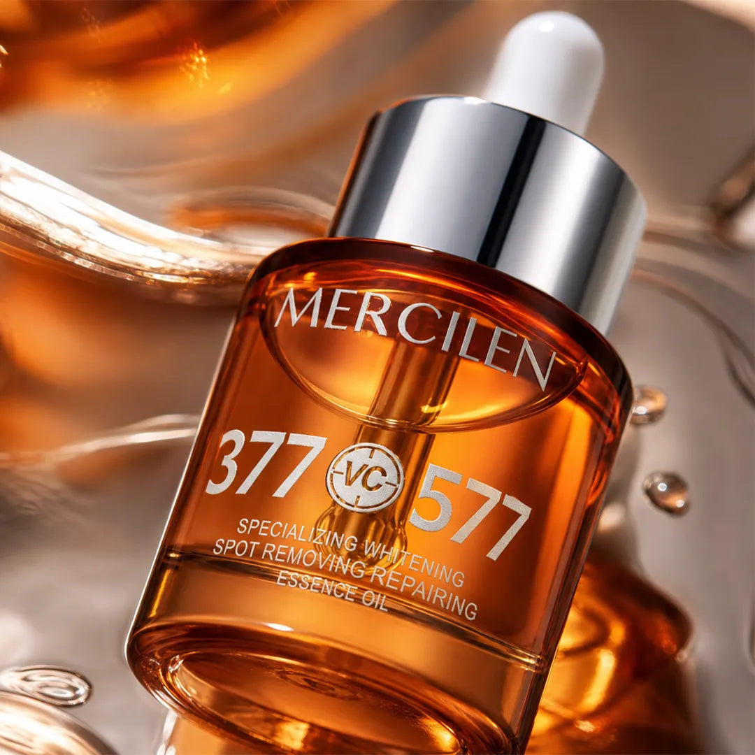 Olejek-serum do twarzy Mercilen 377 VC 577 – na przebarwienia, zmarszczki i utratę blasku, 30 ml