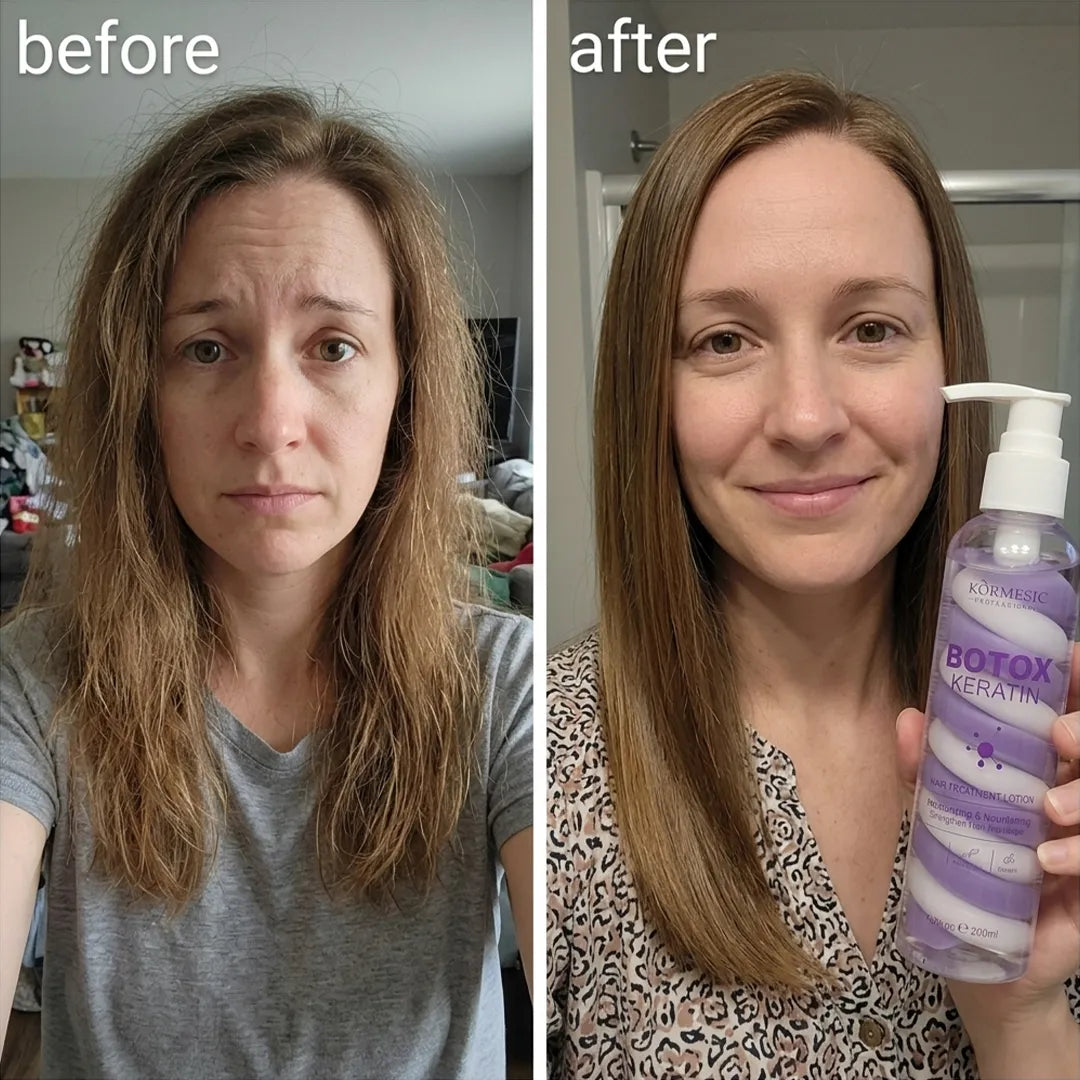 Lotion do włosów Kormesic Botox Keratin – wygładzenie, nawilżenie i regeneracja, 200 ml