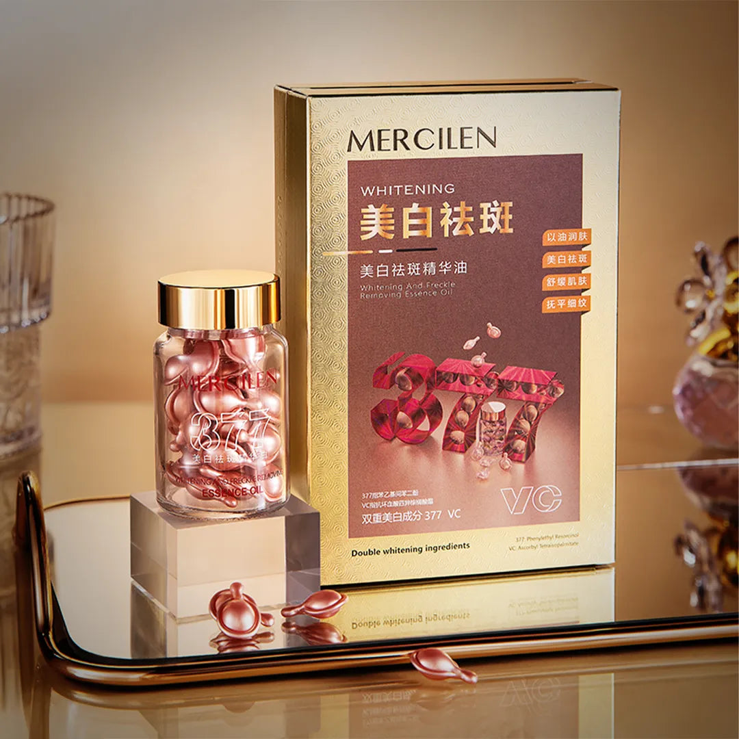 Kapsułki do twarzy rozjaśniające z witaminą C Mercilen 377