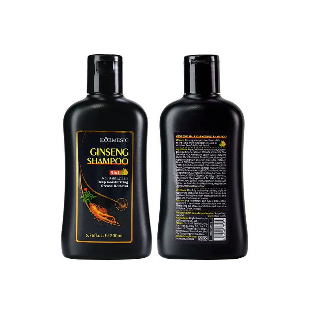 Szampon do włosów Ginseng 3w1 – przeciw wypadaniu i na siwe włosy