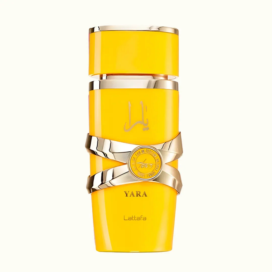 Perfumy damskie YARA 3w1 – flakony Yellow White Pink z bliska