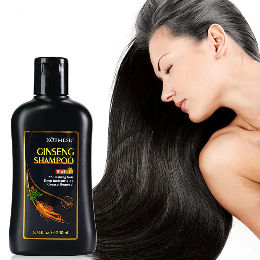 Szampon do włosów Ginseng 3w1 – przeciw wypadaniu i na siwe włosy