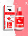 Serum rozjaśniające do twarzy z brzoskwinią i niacynamidem Kormesic 70+