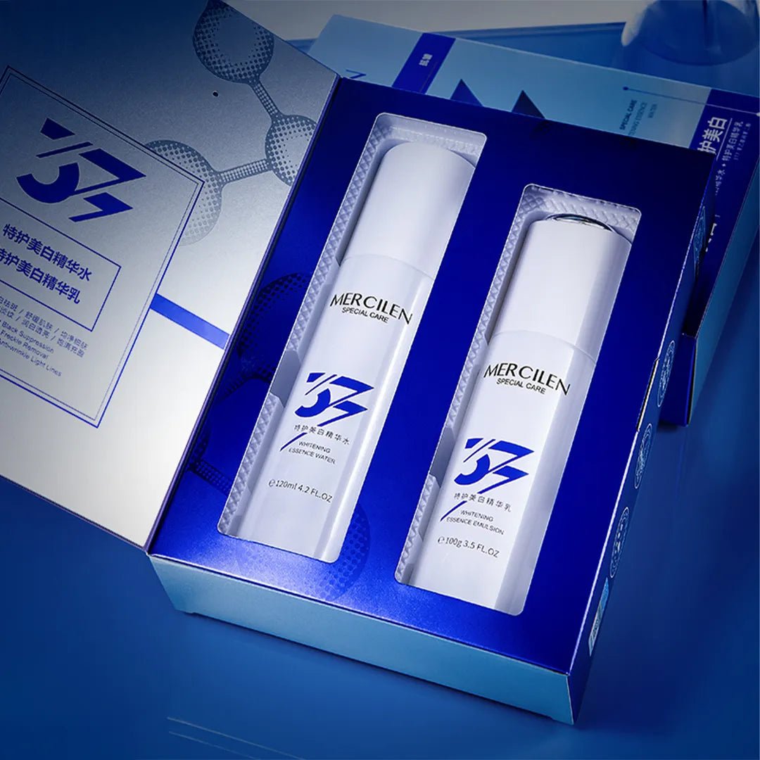 Sada pro rozjasňující péči o obličej – esence a emulze 377