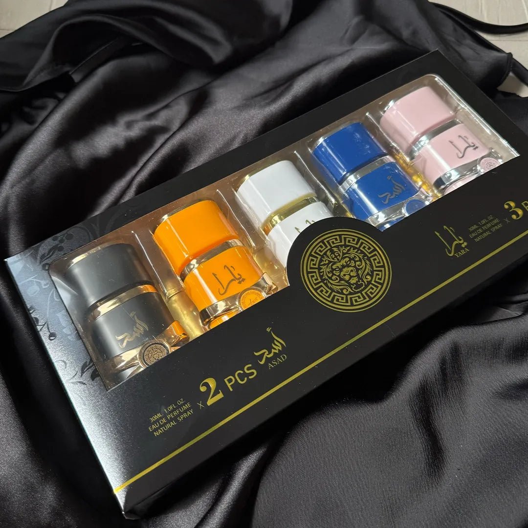 Set of original perfumes from Dubai – Yara &amp;amp; Asad collection (5 × 30 ml)