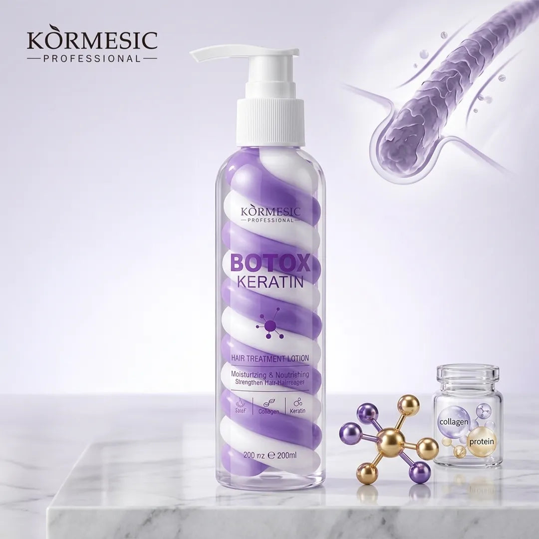 Lotion do włosów Kormesic Botox Keratin – wygładzenie, nawilżenie i regeneracja, 200 ml