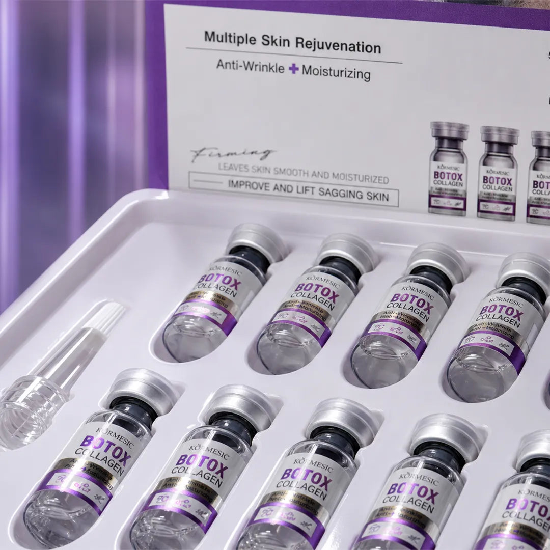 Zestaw przeciwzmarszczkowy do twarzy w ampułkach liofilizowanych – Botox Collagen 5 + 5 szt.