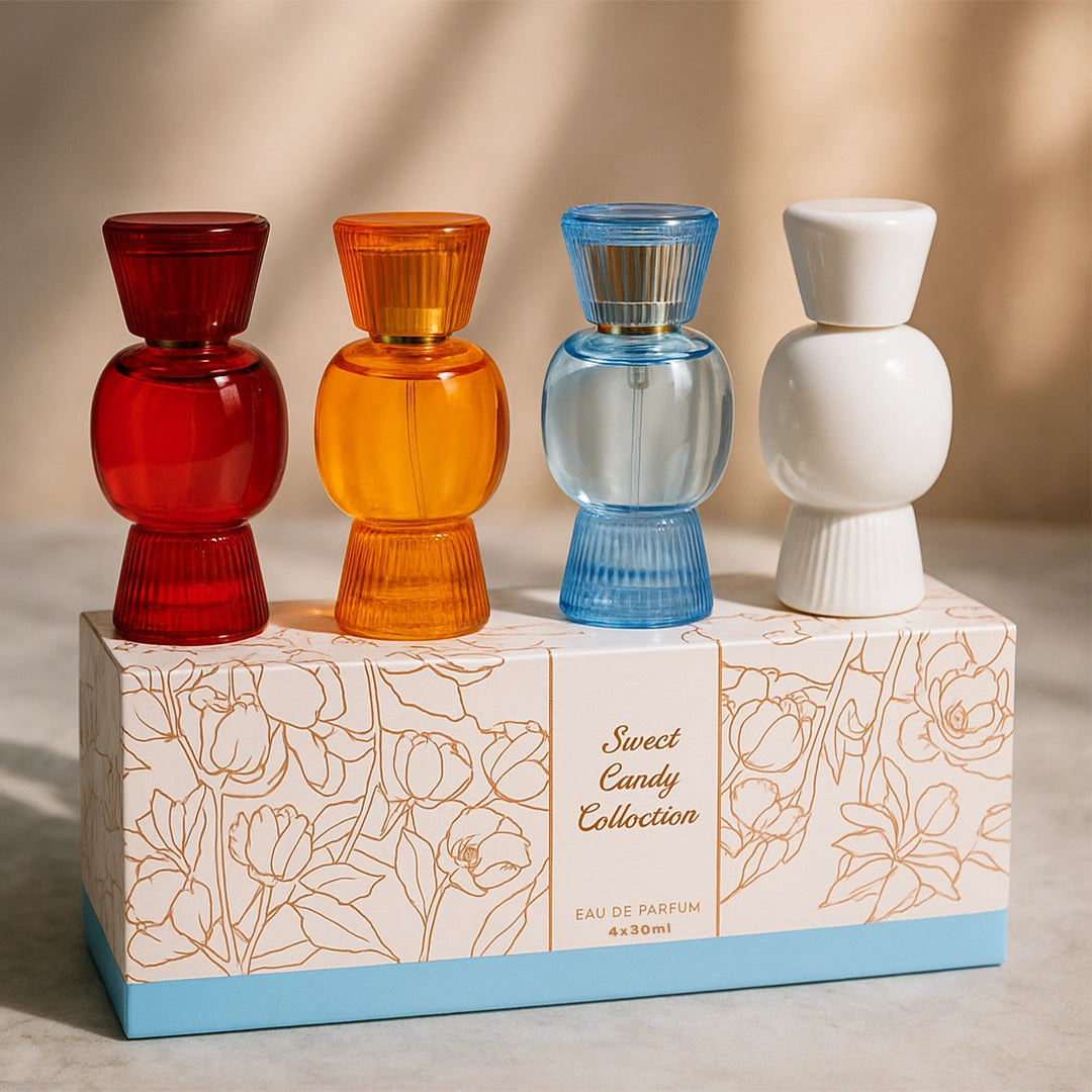 Zestaw perfum 4 × 30 ml – Kolekcja cukierkowa
