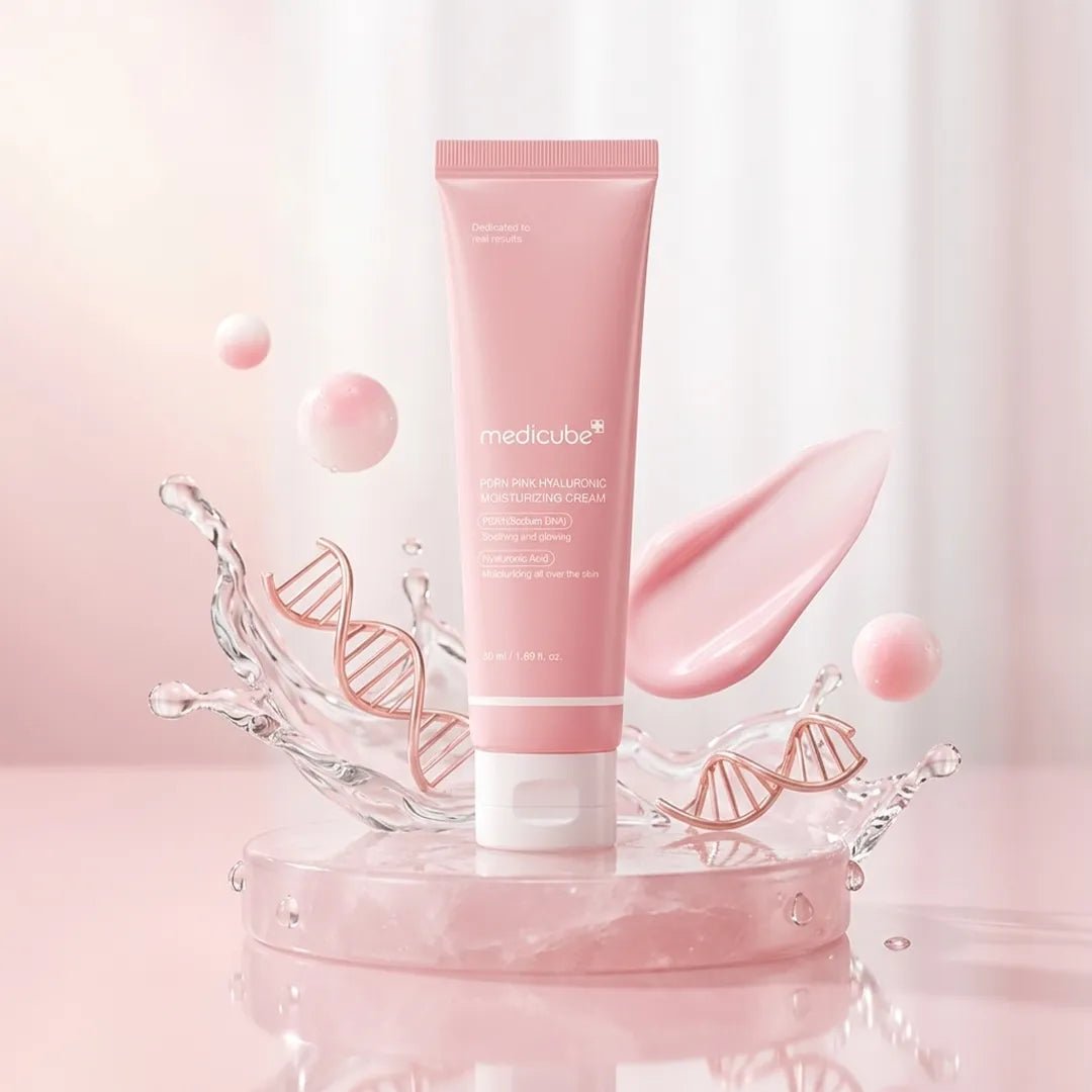 Krem do twarzy Medicube PDRN Pink Hyaluronic Moisturizing Cream – ujędrnienie, nawilżenie i blask, 50 ml