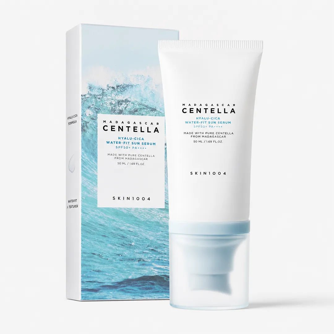 SKIN1004 - Madagascar Centella Hyalu-Cica Water-Fit Sun Serum SPF50+ PA++++ - Nawilżający Krem Przeciwsłoneczny