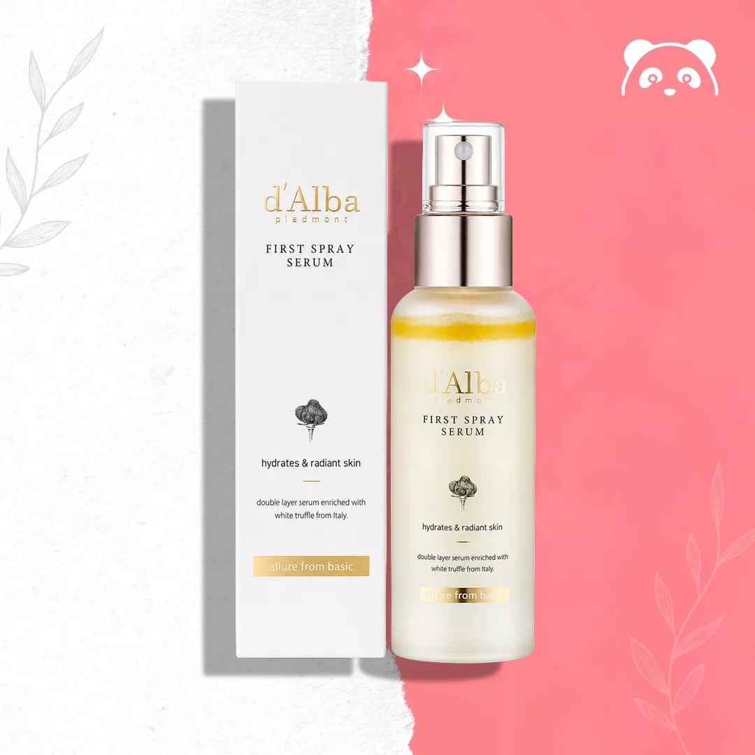 Serum do twarzy w mgiełce rozświetlająco-nawilżające d'Alba White Truffle First Spray Serum – 50 ml