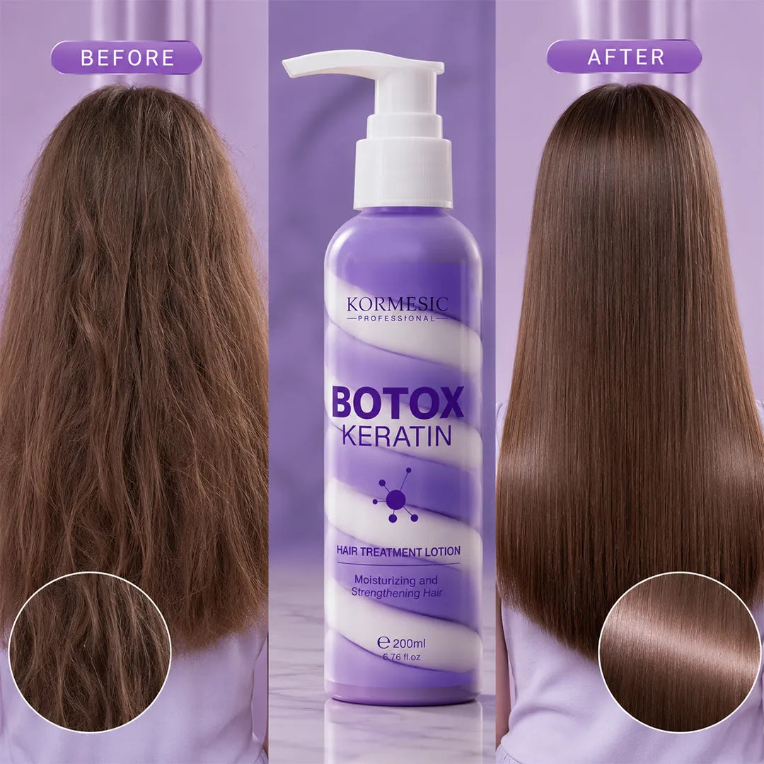 Lotion do włosów Kormesic Botox Keratin – wygładzenie, nawilżenie i regeneracja, 200 ml