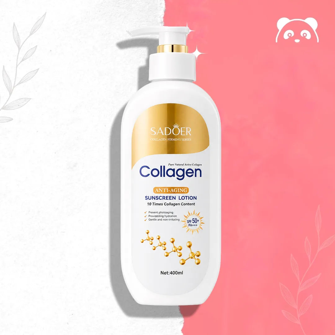 Balsam przeciwsłoneczny z kolagenem SADOER SPF 50+ PA+++ – 400 ml