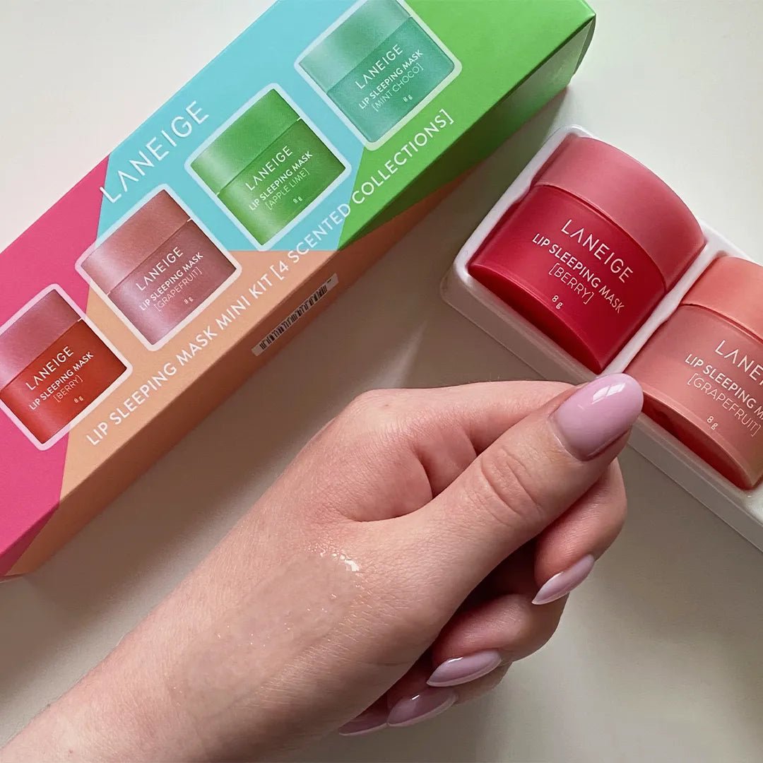 Laneige Dreamy Lip Kit – 4 mini naktinės lūpų kaukės | AzjaSklep