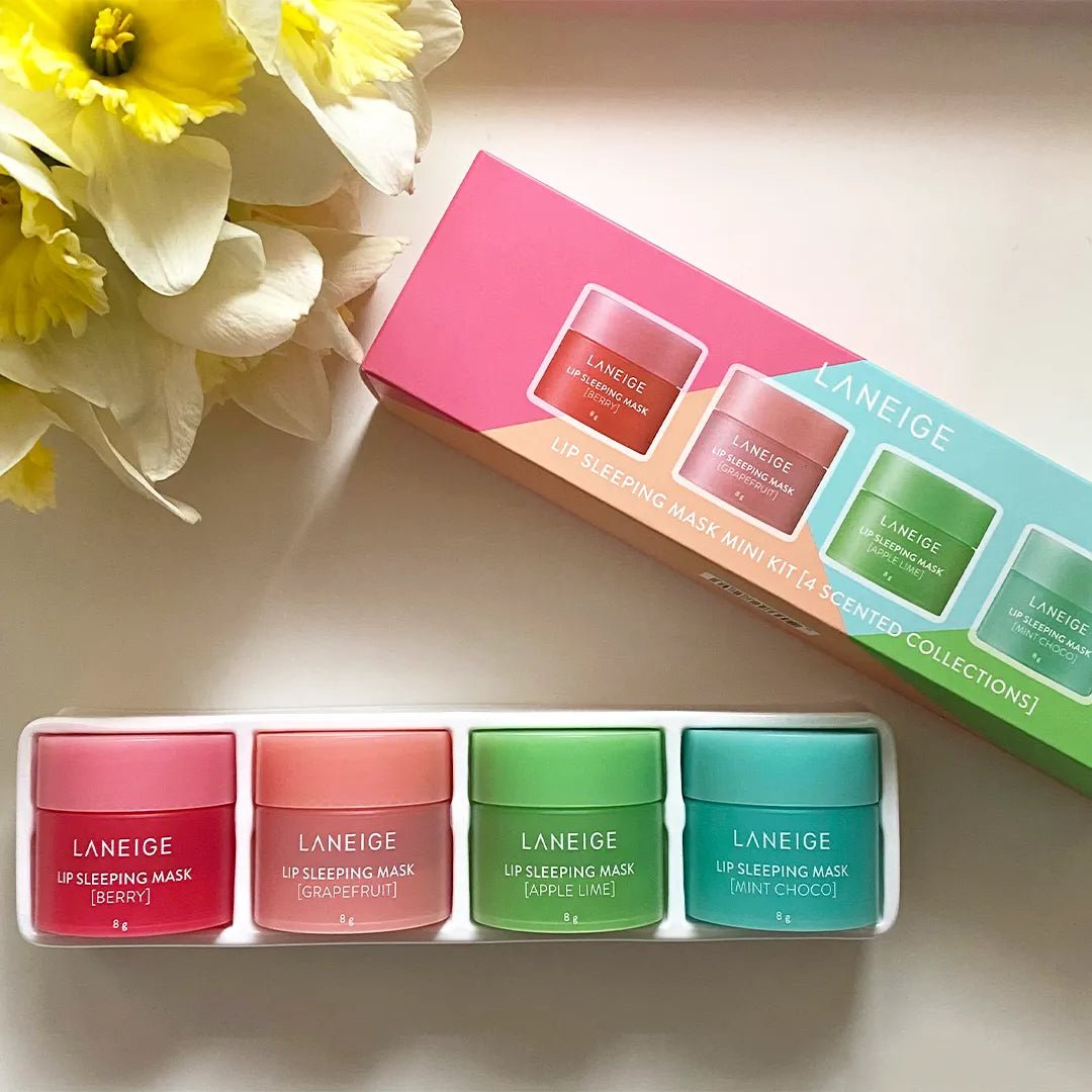 Laneige Dreamy Lip Kit – 4 mini naktinės lūpų kaukės | AzjaSklep