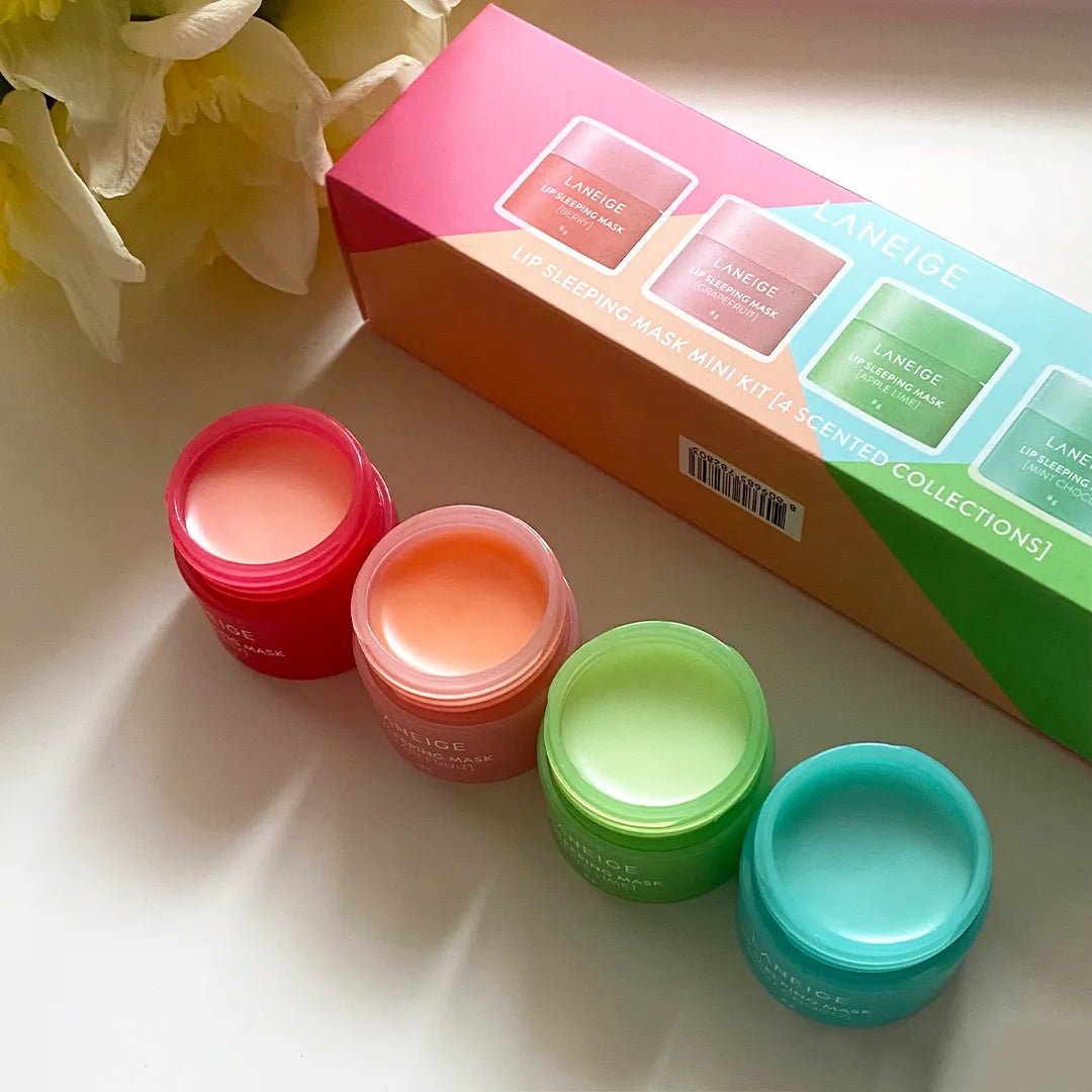 Laneige Dreamy Lip Kit – 4 mini naktinės lūpų kaukės | AzjaSklep