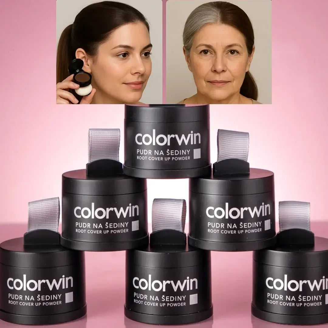 Puder korygujący do włosów — maskuje siwiznę, zakola, odrosty i przedziałki