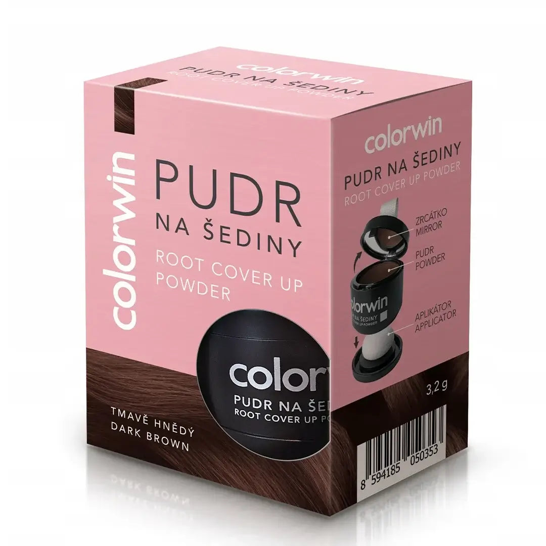 Puder korygujący do włosów — maskuje siwiznę, zakola, odrosty i przedziałki
