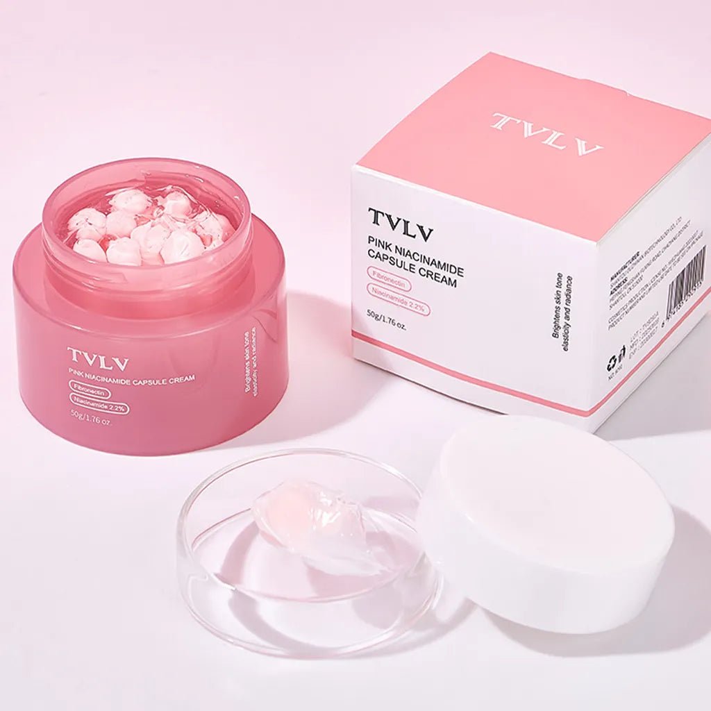 Krem do twarzy z niacynamidem TVLV Pink Niacinamide Capsule Cream 50 g