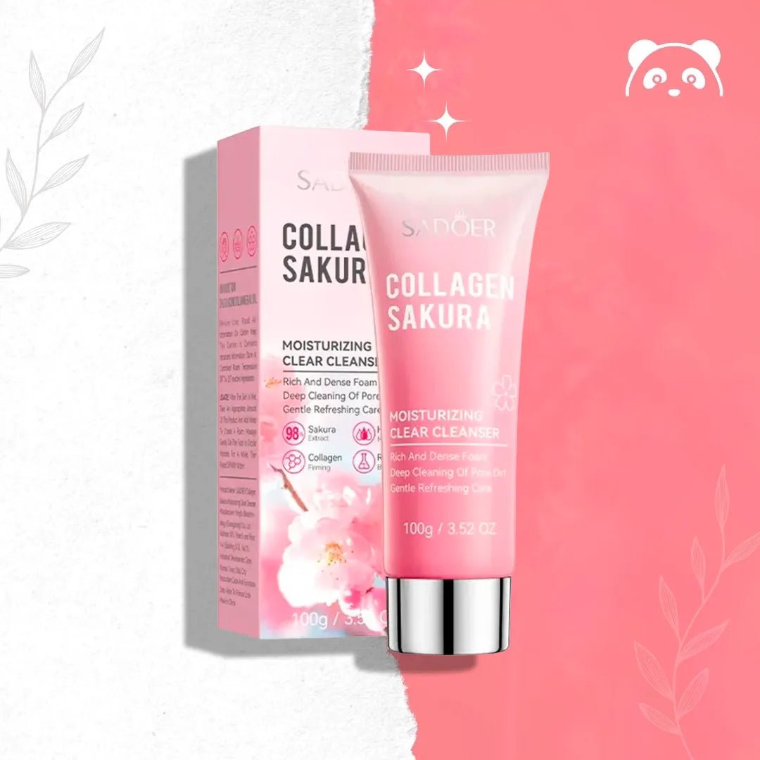 Pianka do mycia twarzy SADOER Collagen Sakura – 100 g