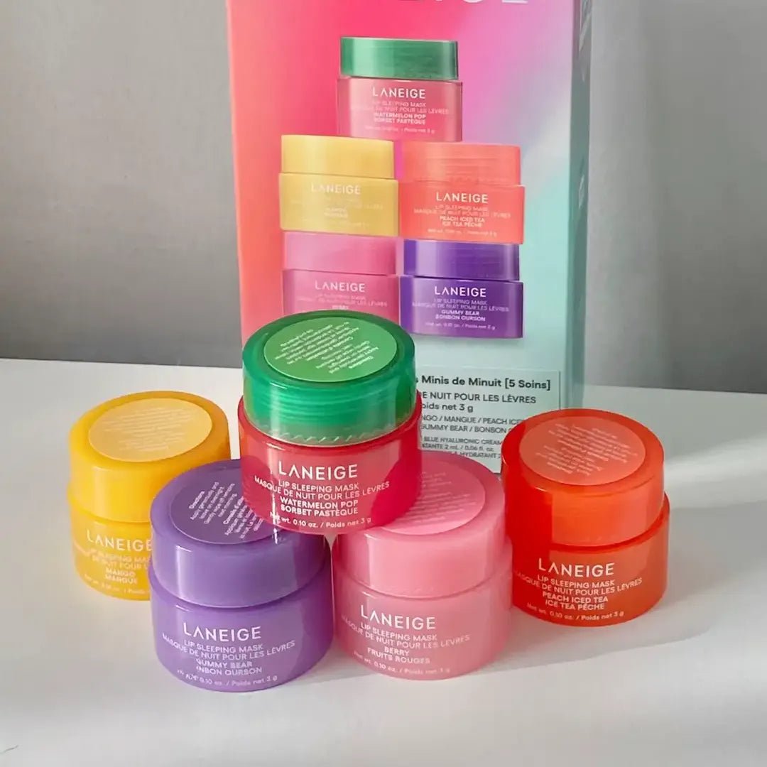 Zestaw masek do ust Laneige Midnight Minis – 5 aromatycznych odżywczych mini masek