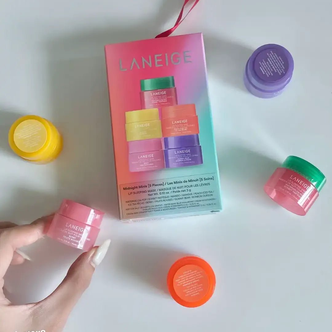 Zestaw masek do ust Laneige Midnight Minis – 5 aromatycznych odżywczych mini masek